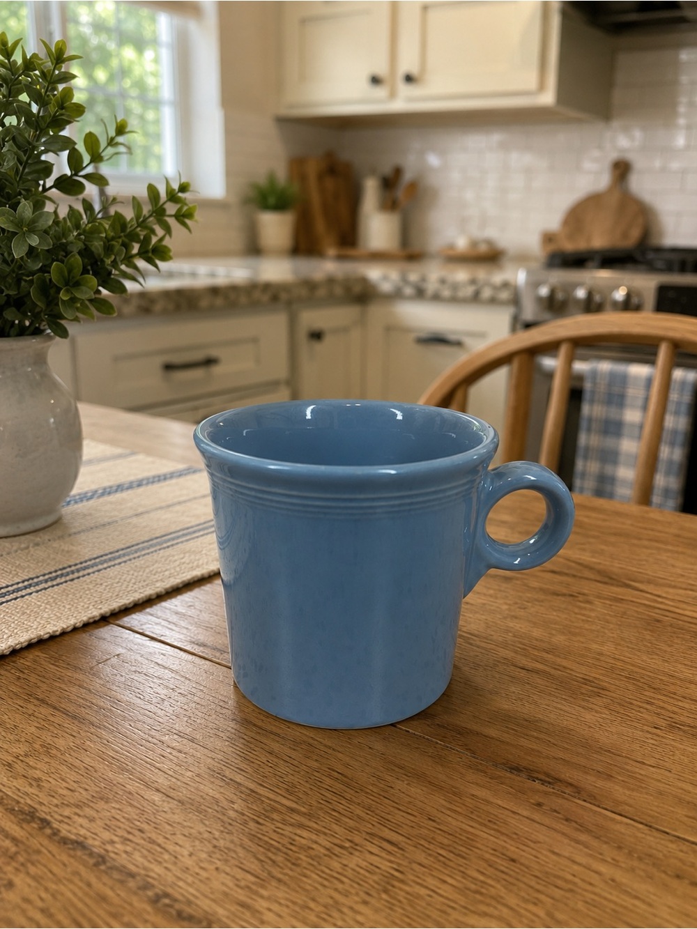 Vintage Fiesta HLC USA Light Blue Ring Handle Coffee Mug –